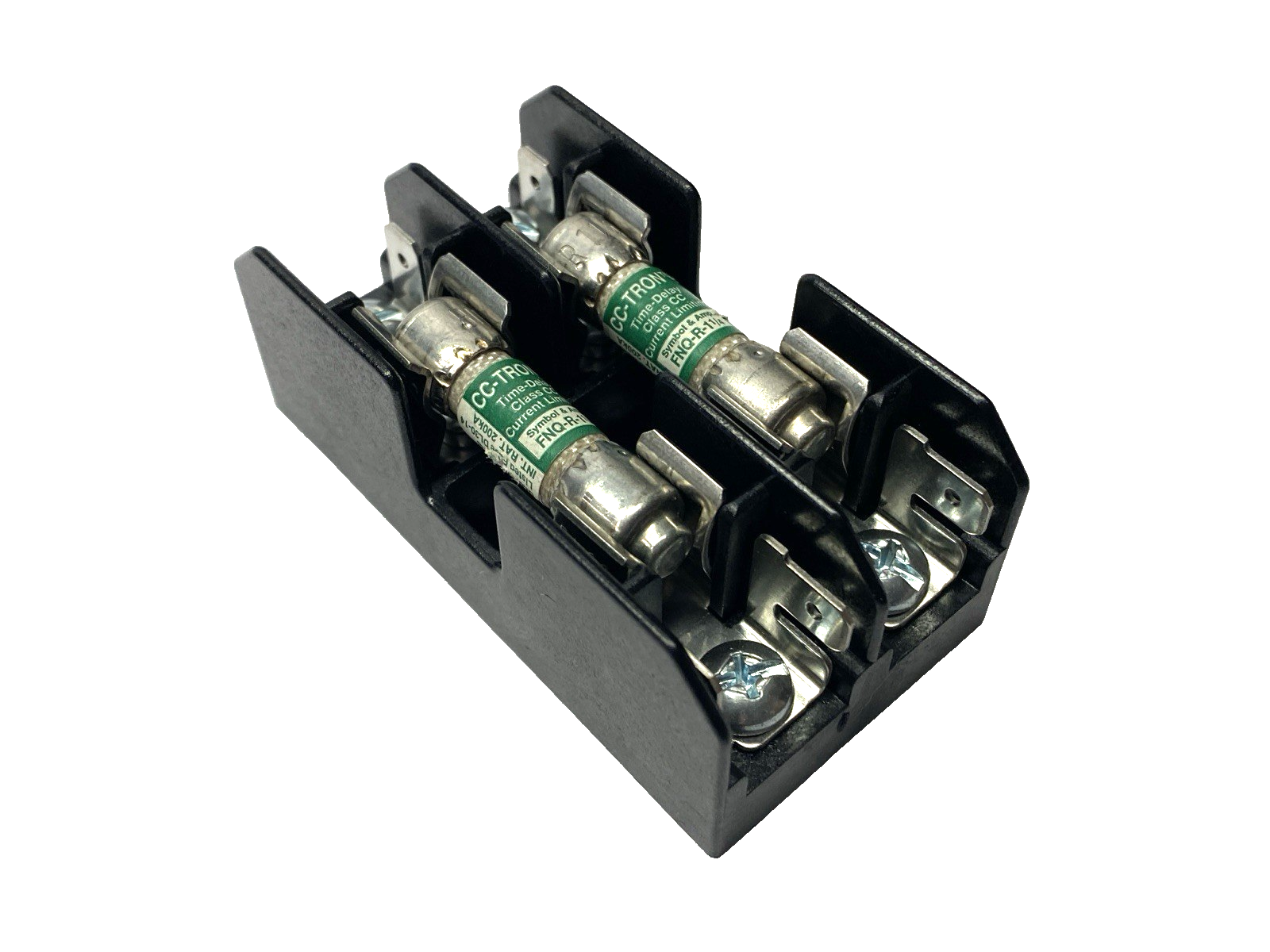 Bussmann BM6032S Fuse Block w/ x2 FNQ-R-1-1/4 Time-Delay CC-Tron Fuse - Maverick Industrial Sales