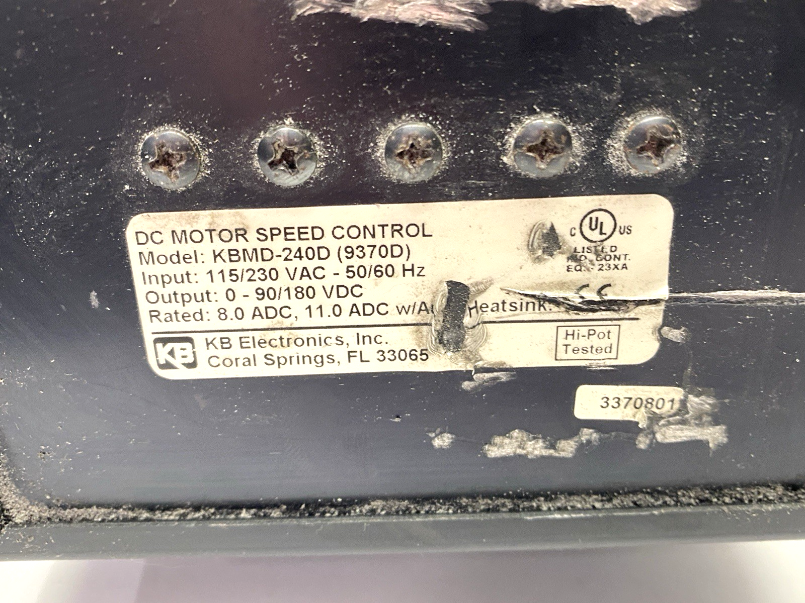 KB Electronics KBMD-240D Penta Drive DC Motor Speed Control 9370D - Maverick Industrial Sales