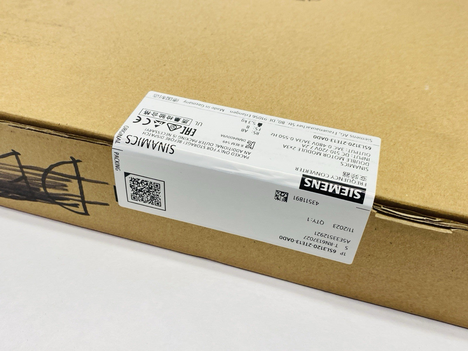 Siemens 6SL3120-2TE13-0AD0 SINAMICS Frequency Converter Double Motor Module S120 - Maverick Industrial Sales