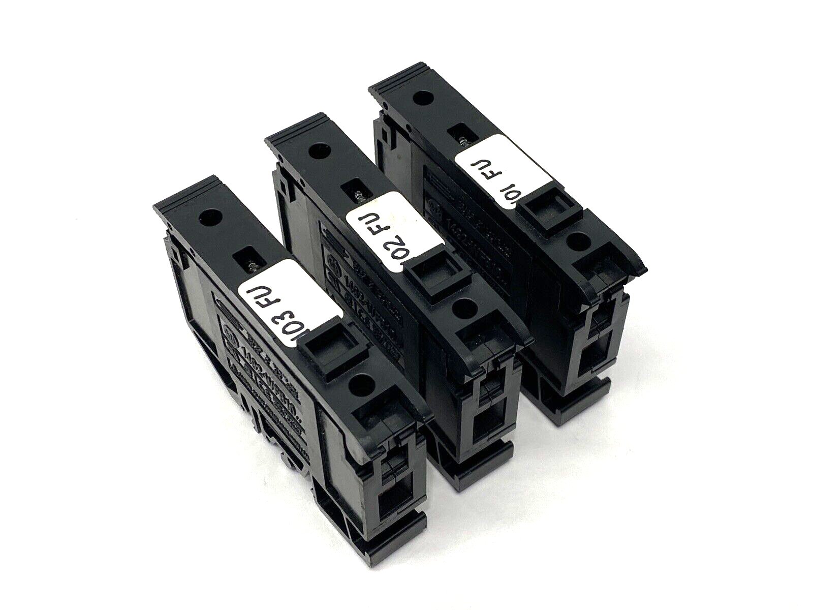 Allen Bradley 1492-WFB10 Fuse Holder Terminal Block 800V LOT OF 3 - Maverick Industrial Sales