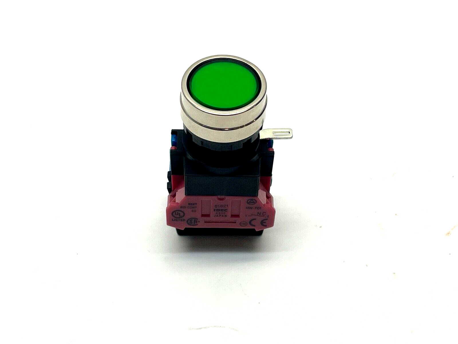 IDEC HW4L-M1F11QD Pushbutton Assembly Green Illuminated - Maverick Industrial Sales