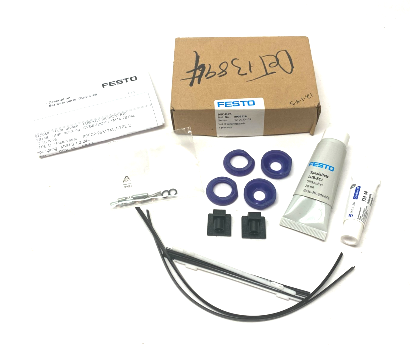 Festo DGC-K-25 Set of Wearing Parts for Linear Drive 8002118 - Maverick Industrial Sales