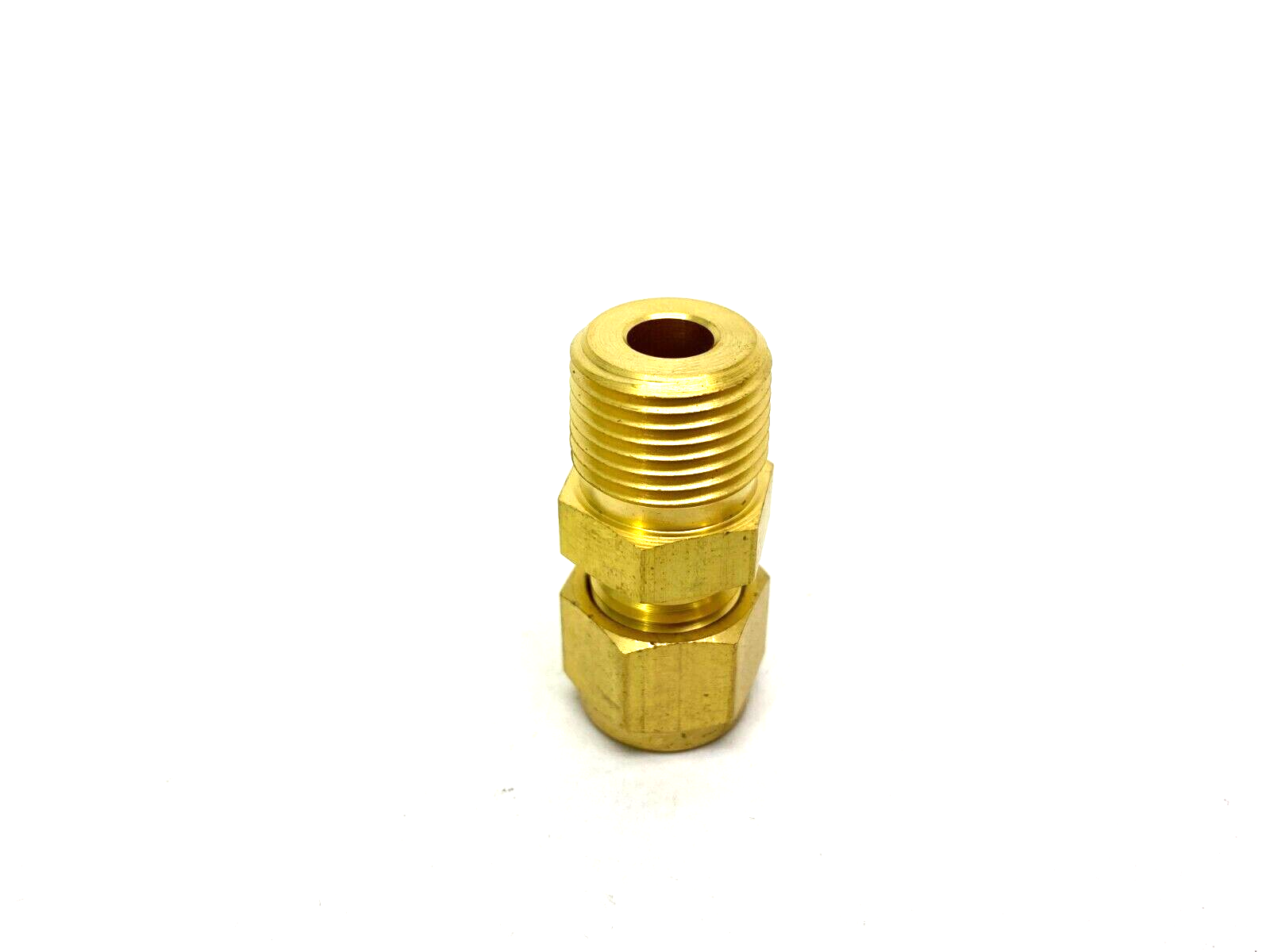 Swagelok B-600-1-6 Brass Straight Compression Fitting 3/8" Tube to 3/8" NPT - Maverick Industrial Sales