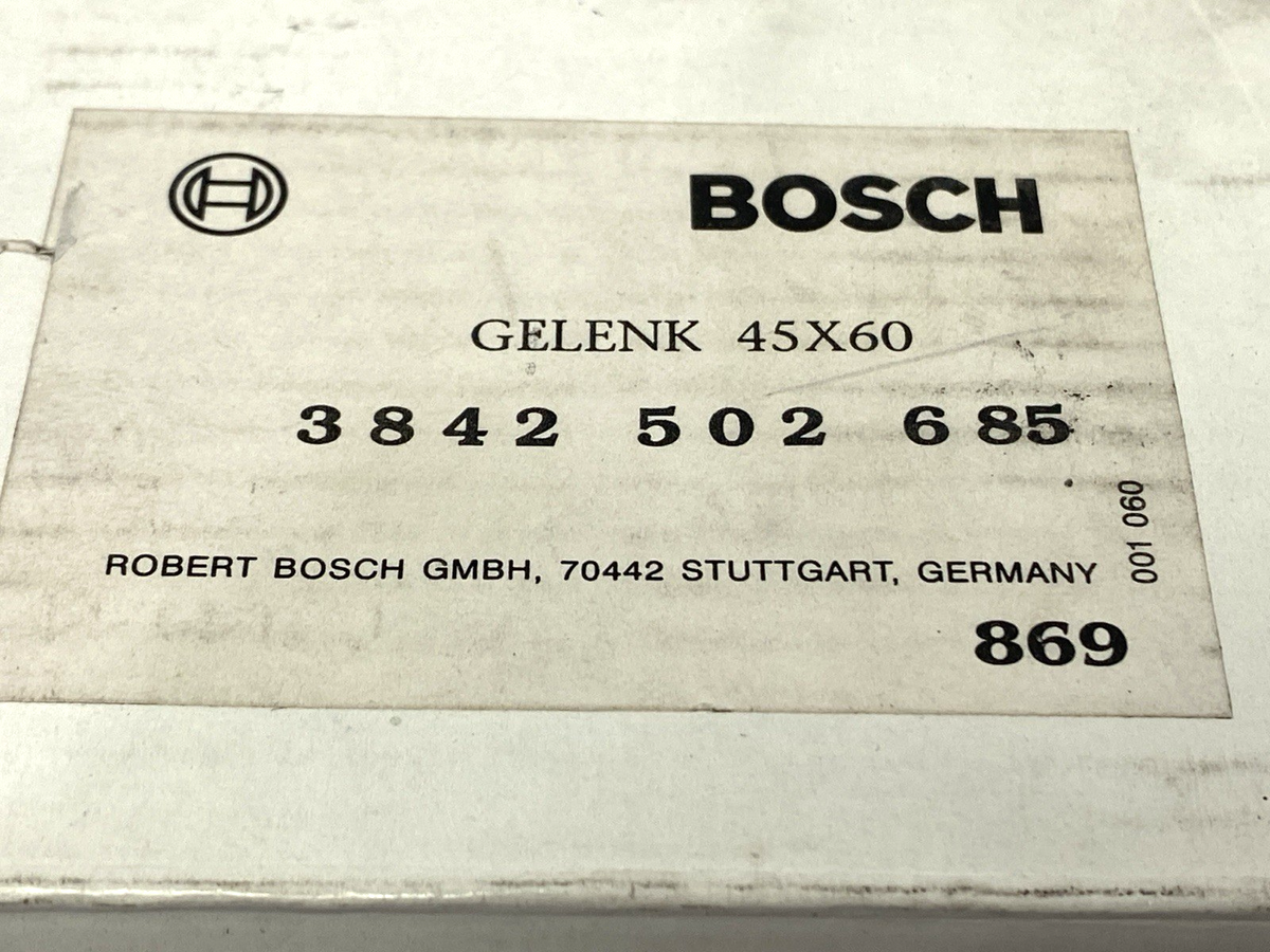Bosch 3842502685 Aluminum Joint 45X60 MISSING BLOCK - Maverick Industrial Sales
