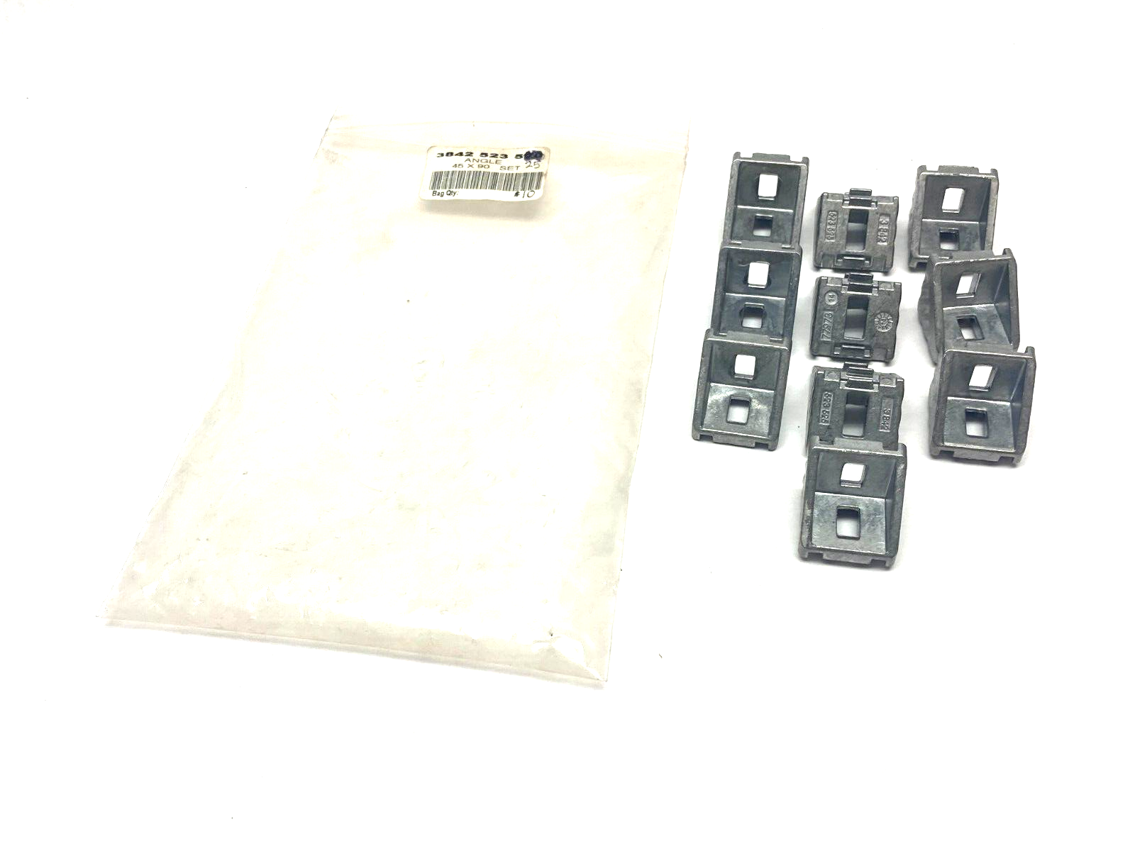 Bosch Rexroth 3842523525 Aluminum Corner Gusset 30x30mm PKG OF 10 - Maverick Industrial Sales