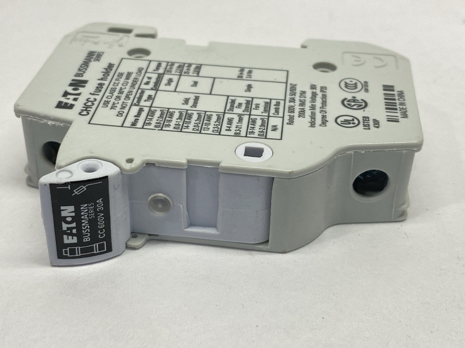 CHCC1DIU | Eaton Bussmann Modular Fuse Holder With Indicator 1P 30A - Used - Maverick Industrial Sales