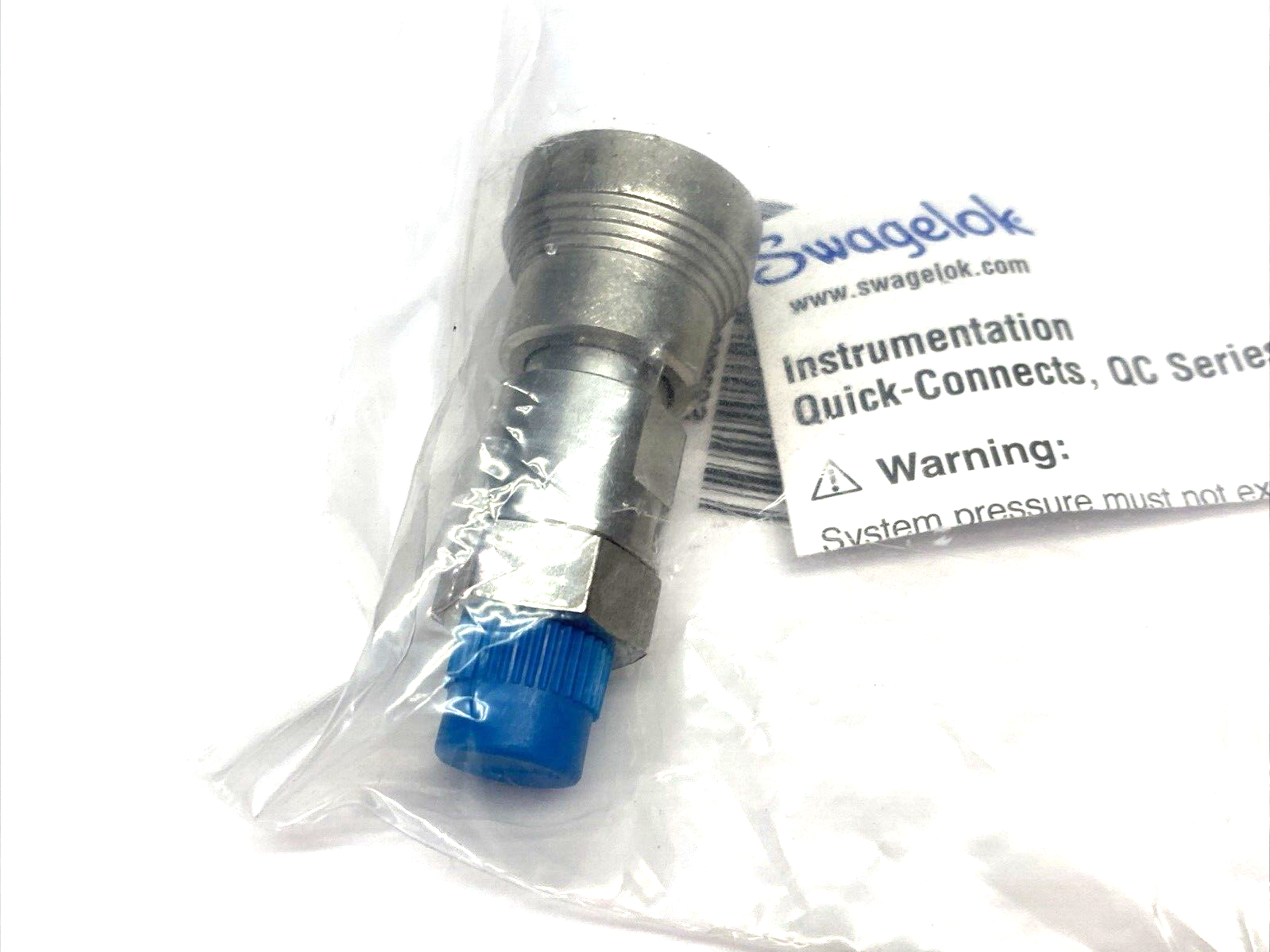 Swagelok SS-QC4-B-2PM Stainless Steel Quick-Connect Body 1/8" Male NPT - Maverick Industrial Sales