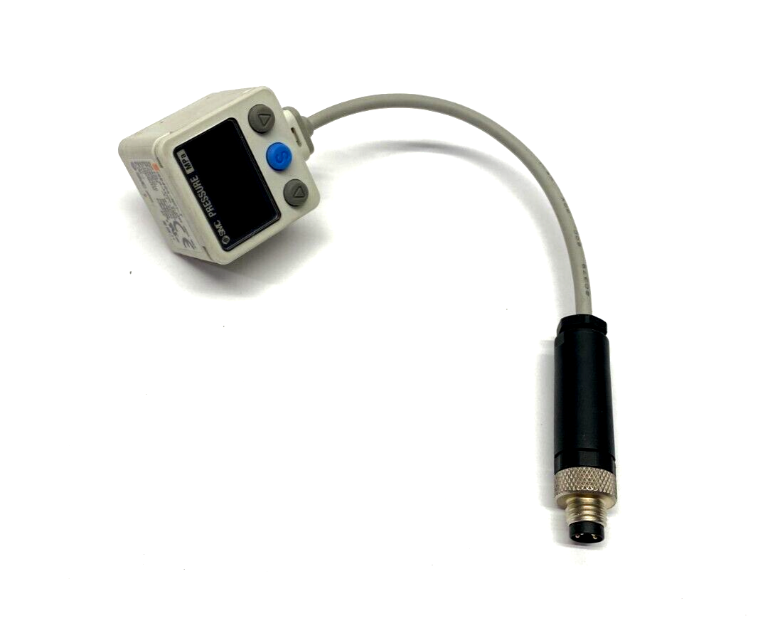 SMC ISE40A-N01-T Pneumatic Pressure Switch w/ 4-Pin Connector - Maverick Industrial Sales
