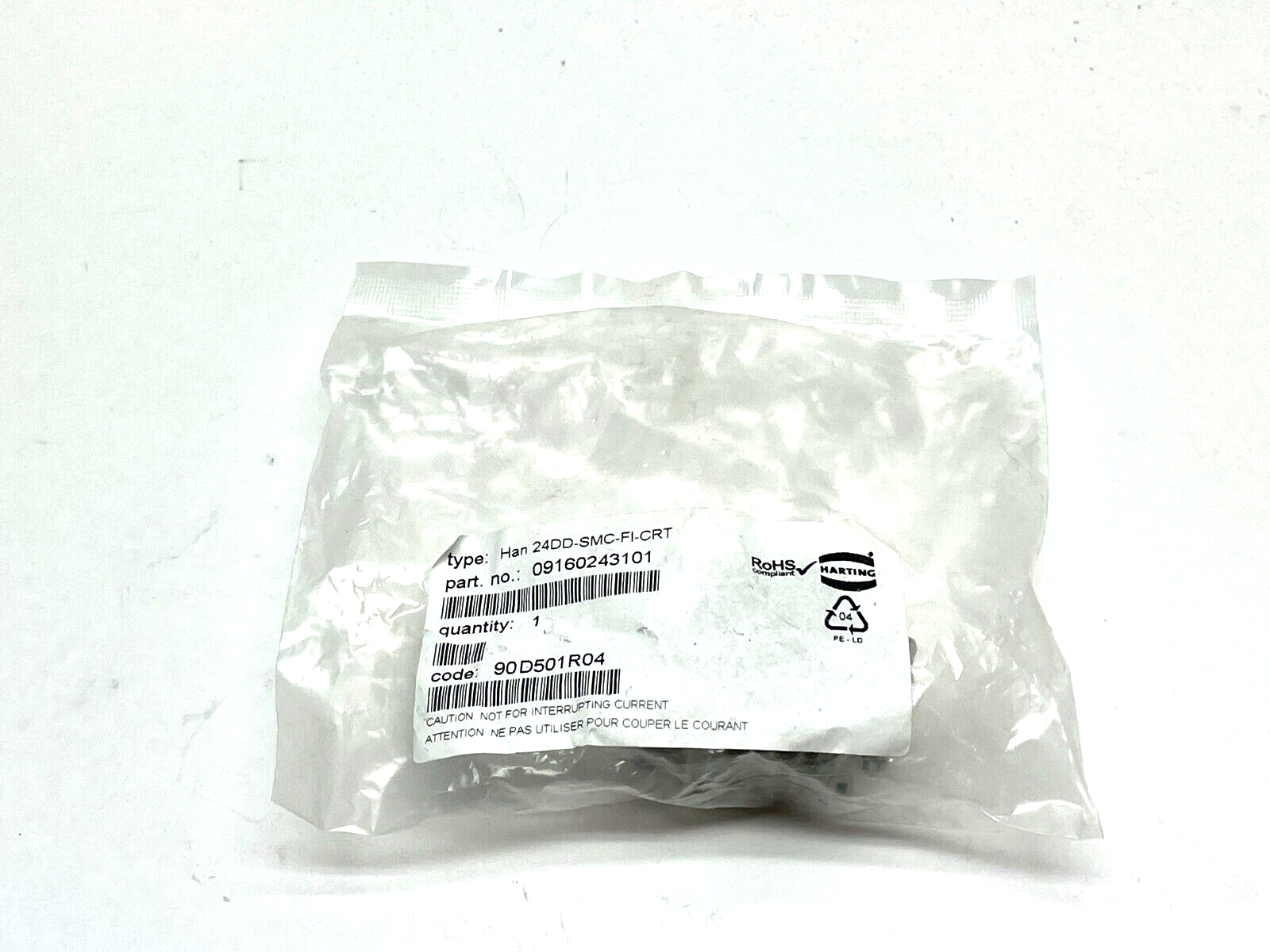 Harting Han 24DD-SMC-FI-CRT Industrial Connectors 09 16 024 3101 - Maverick Industrial Sales