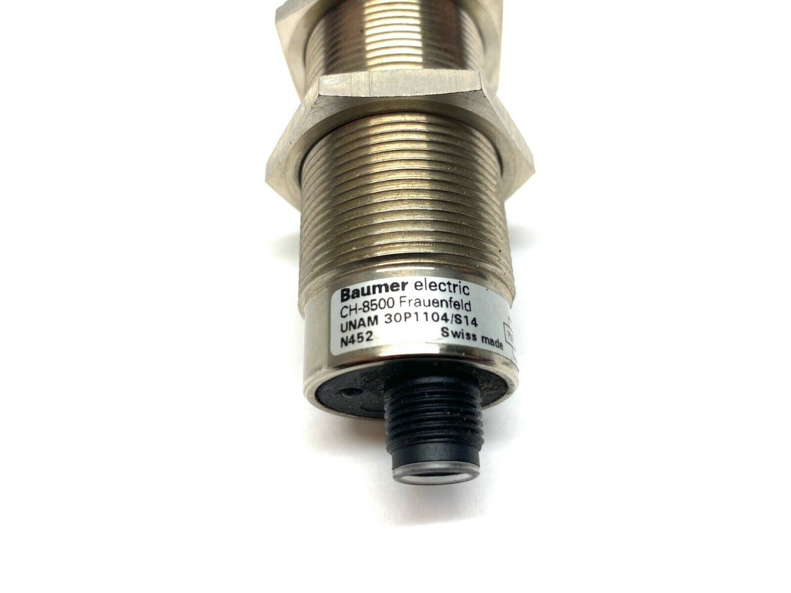 Baumer UNAM 30P1104/S14 Ultrasonic Proximity Sensor 4-Pin M12 Connector - Maverick Industrial Sales