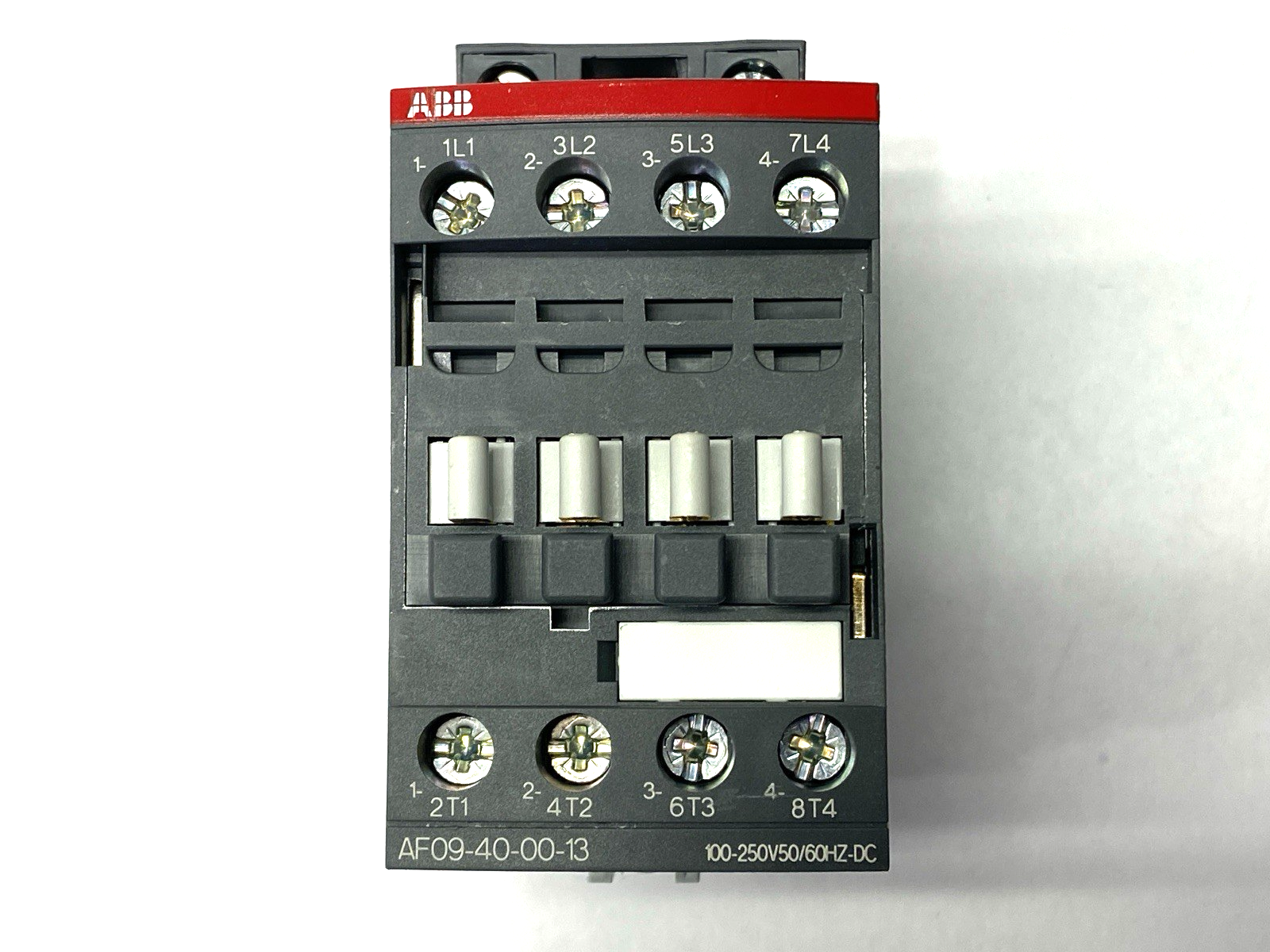 1SBL137201R1300 | ABB IEC Contactor 4-Pole 100-250V 50/60Hz AF09-40-00-13 - New – Open box - Maverick Industrial Sales
