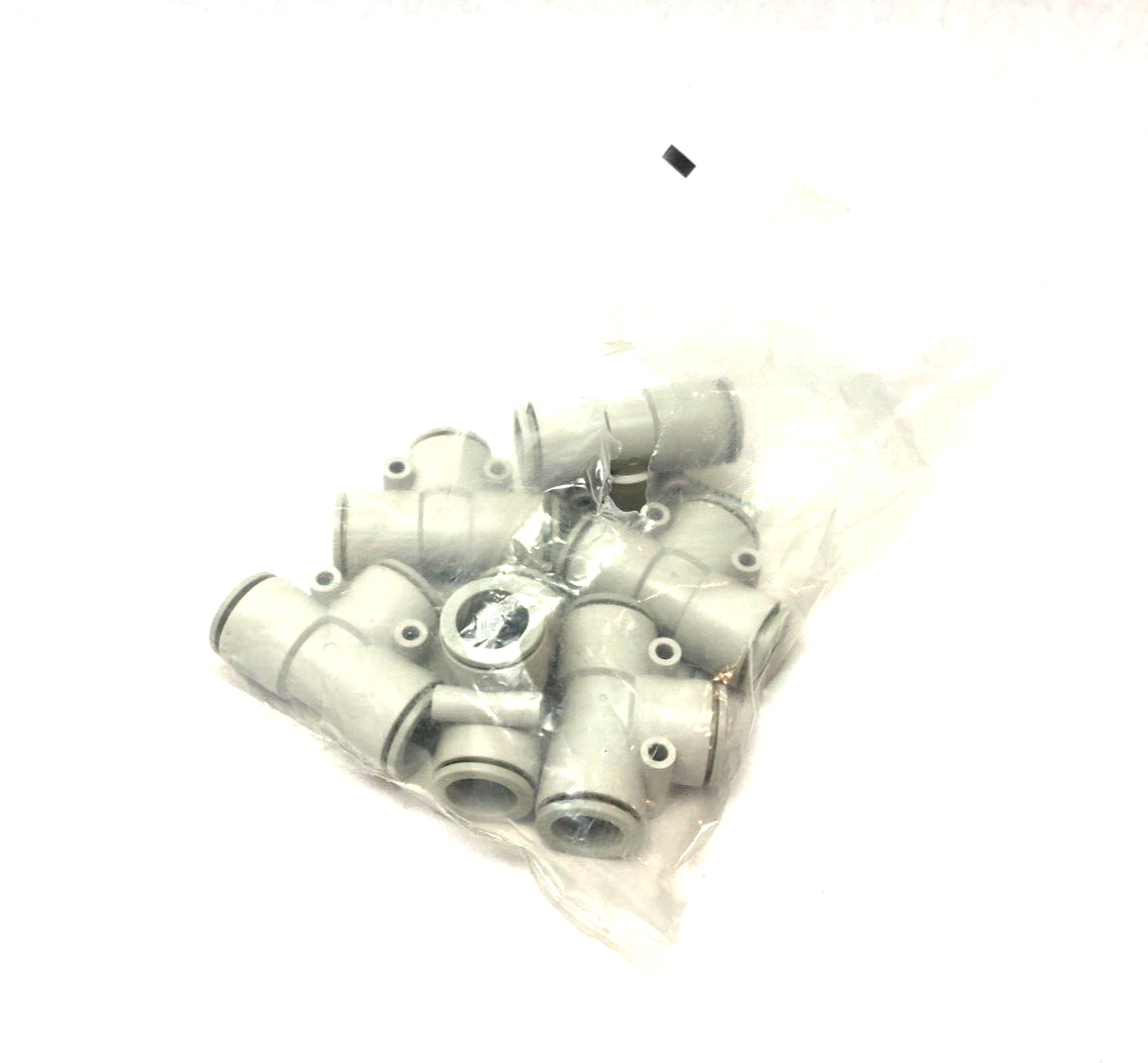 SMC KQ2T16-00A Push-to-Connect Union Tee Fitting 16mm Light Gray PKG OF 6 - Maverick Industrial Sales