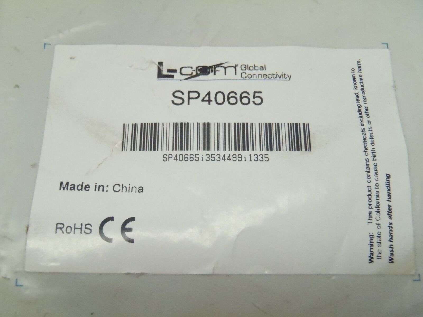 L-COM SP40665 Cable Connector - Maverick Industrial Sales