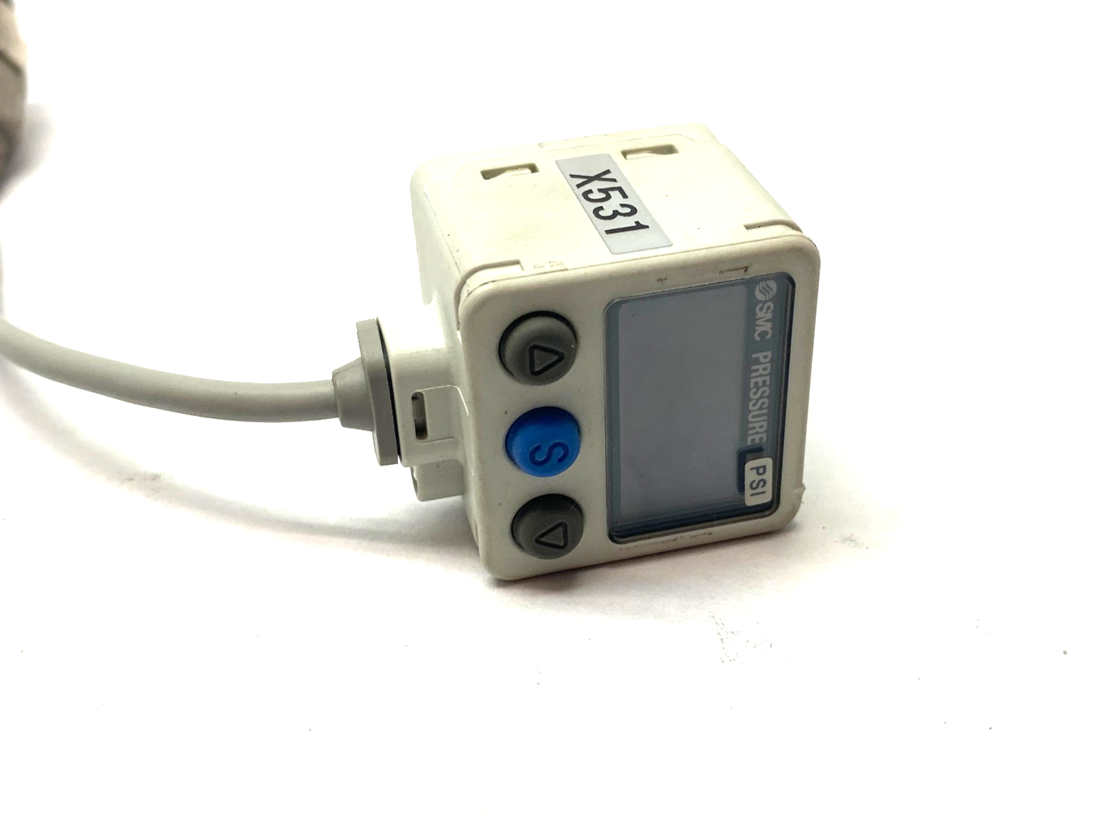 SMC ISE40A-N01-Y-P-X531 Digital Pressure Switch, 145psi, PNP 80mA Out, 12-24VDC - Maverick Industrial Sales