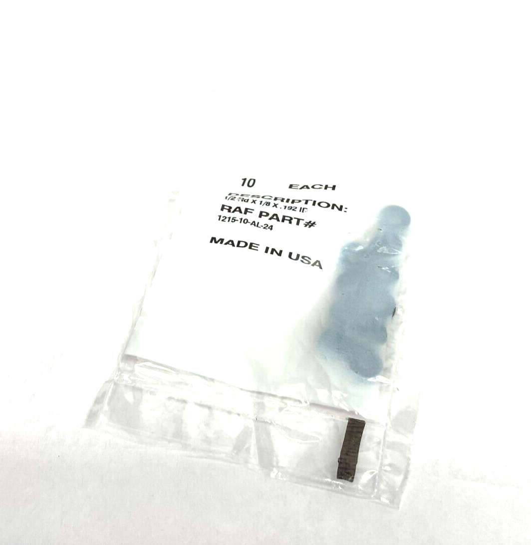 RAF Electronics 1215-10-AL-24 Electronic Spacer 1/2 Rd x 1/8 x .192ID PKG OF 10 - Maverick Industrial Sales
