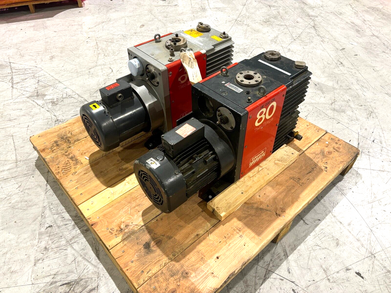 Edwards E2M 80 and E2M 80F High Vacuum Pump, LOT OF 2, E2M80, Parts/Repair - Maverick Industrial Sales