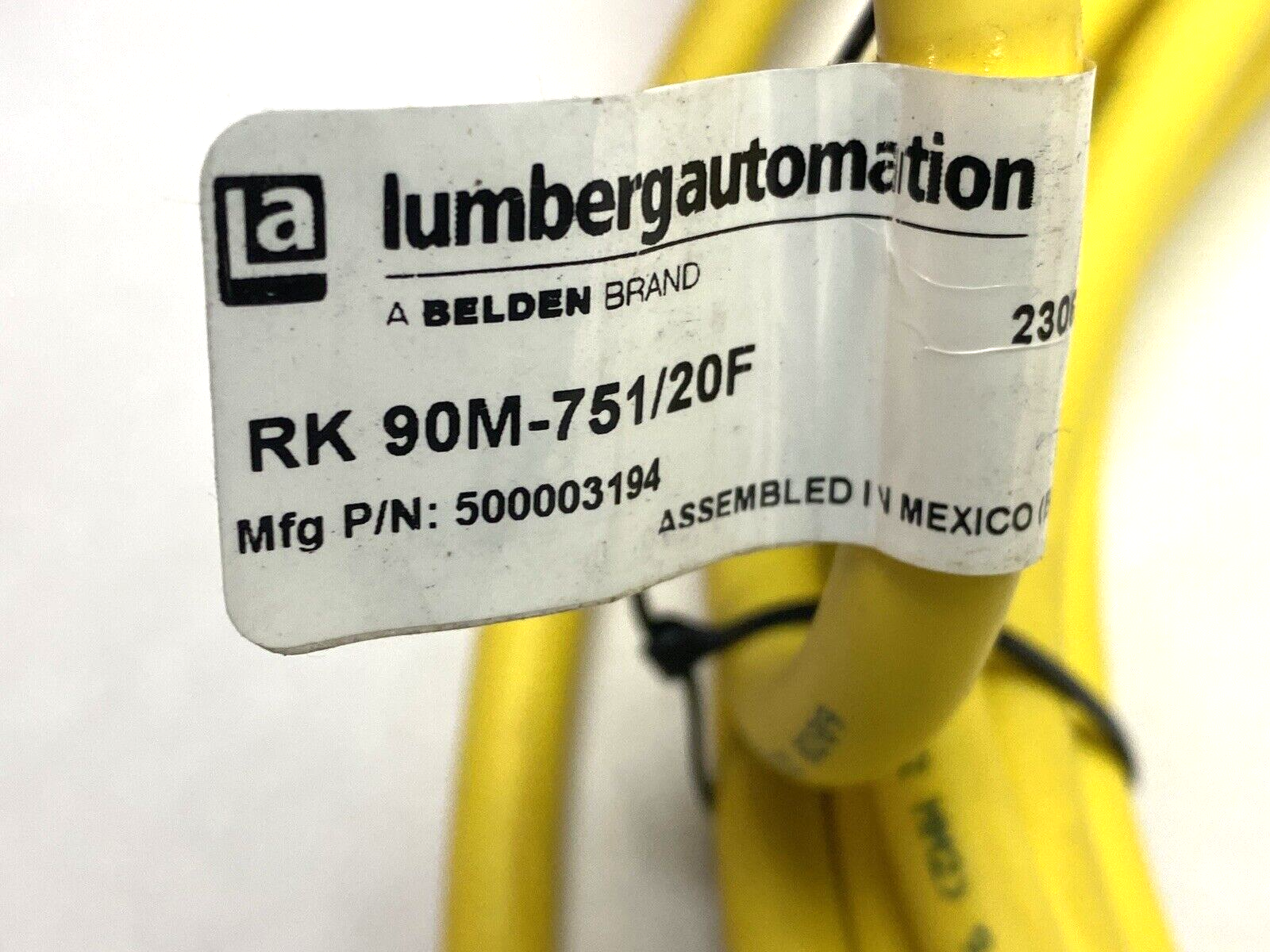 Lumberg Automation RK 90M-751/20F Single-Ended Sensor Cordset 500003194 - Used - Maverick Industrial Sales