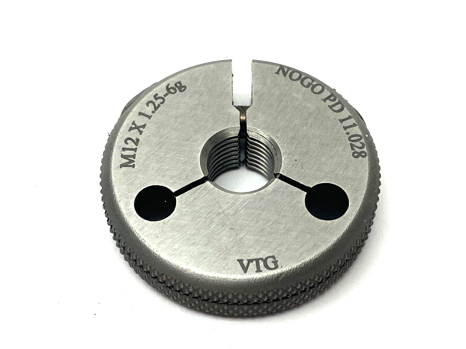 Vermont Gage 362128520 Threaded Ring Gage M12x1.25-6G NOGO PD 11.028 - Maverick Industrial Sales