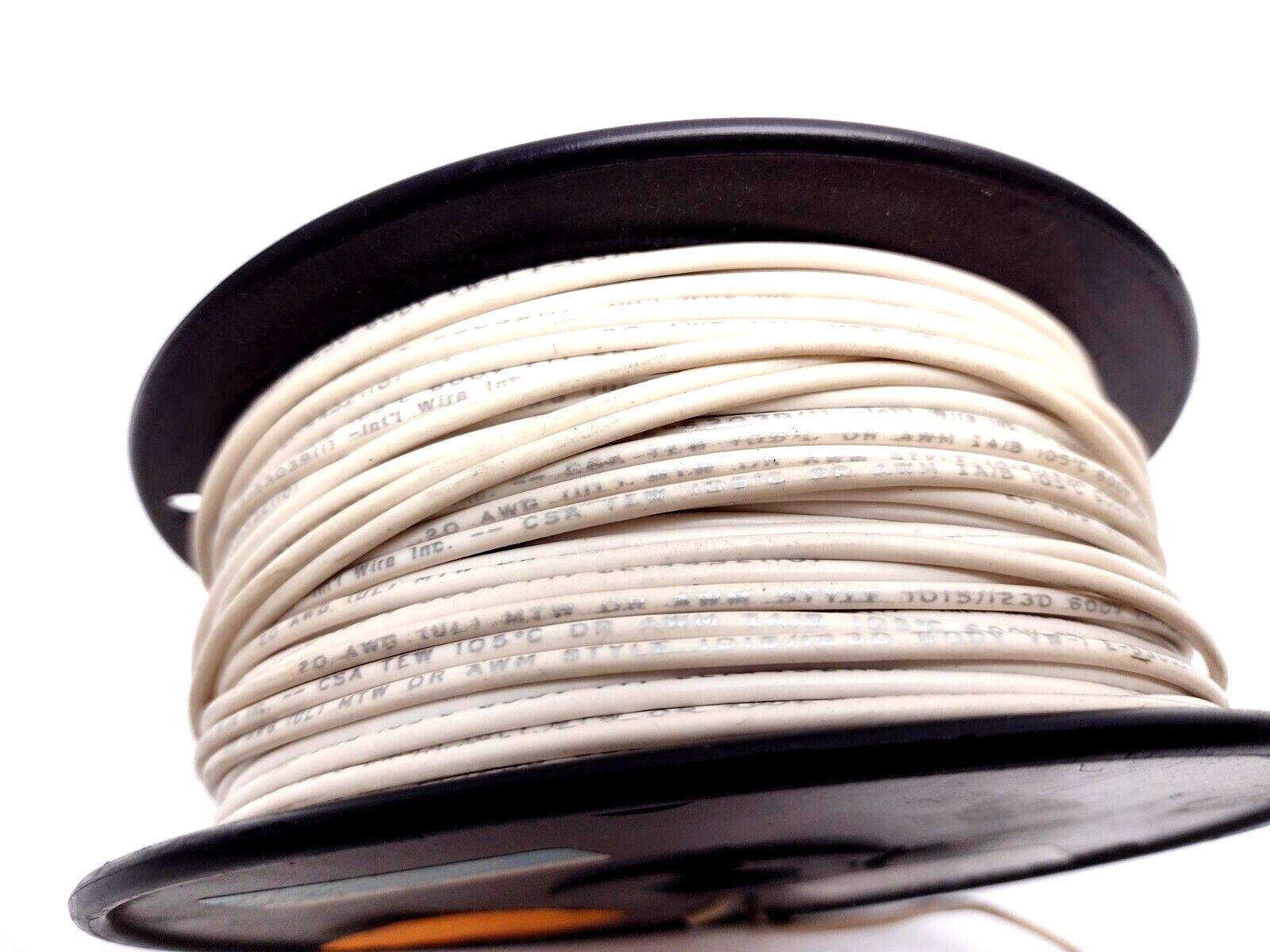 International Wire 20 AWG CU White 600V, 2.75 lb Spool - Maverick Industrial Sales