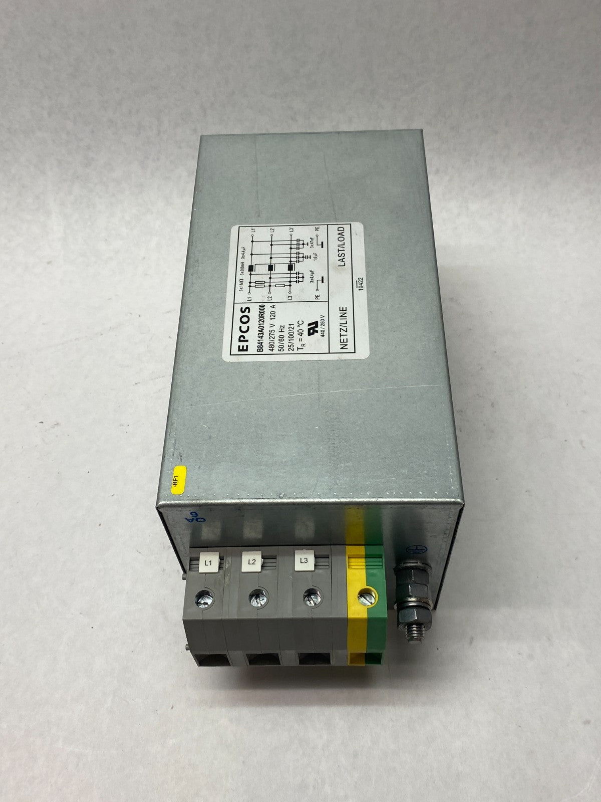 Epcos B84143A0120R000 Power Line Filter 3-Phase 120A 480/275V - Maverick Industrial Sales