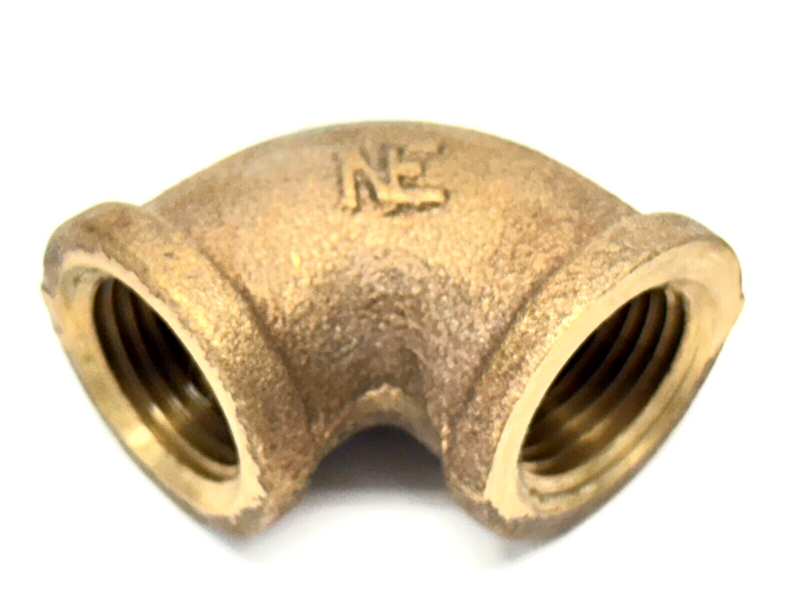 1/2" NPT 90 Degree Elbow Female Brass LOT OF 2 - Maverick Industrial Sales