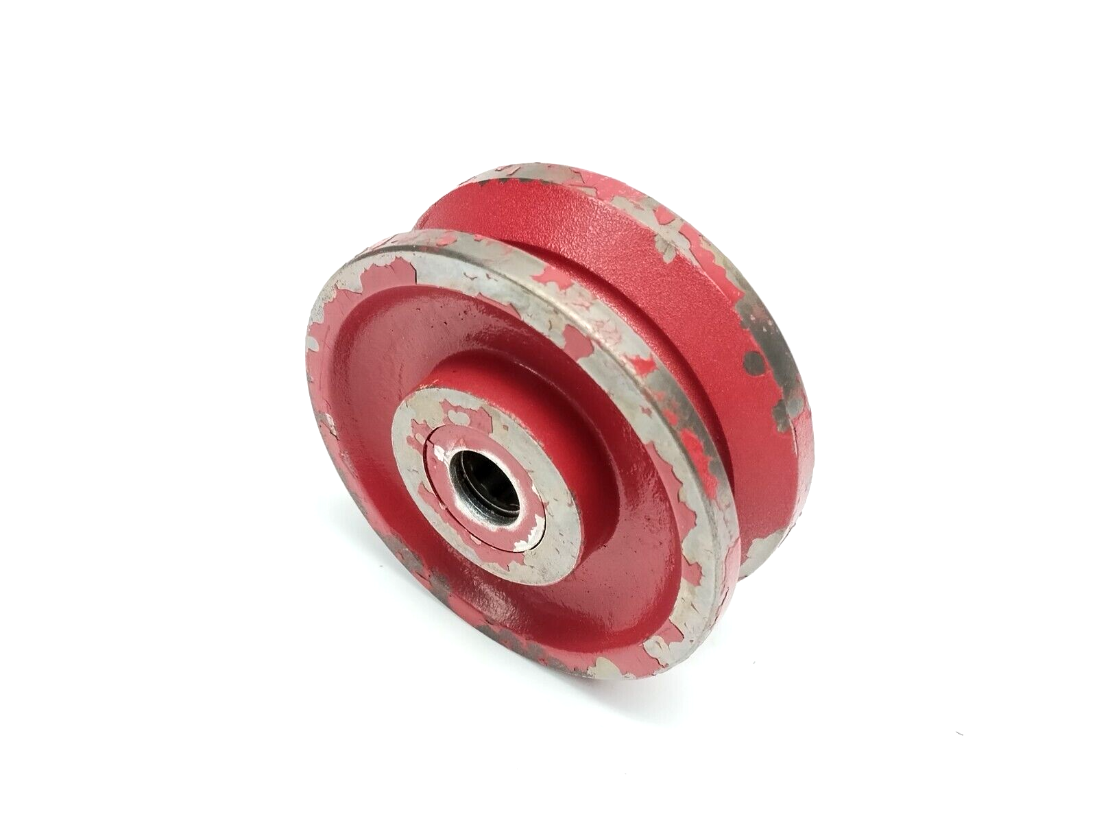 Hamilton W-4-V-5/8 V-Grooved Metal Wheel 4" Dia. x 1-1/2" Face 5/8" Bearing Bore - Maverick Industrial Sales