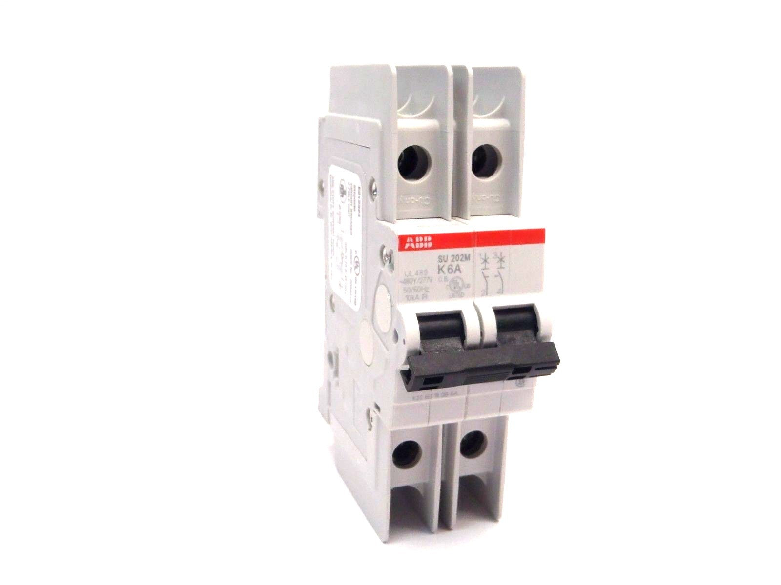 ABB SU202M-K6 6A 2 Pole Circuit Breaker 480Y/277 50/60Hz 10kA - Maverick Industrial Sales