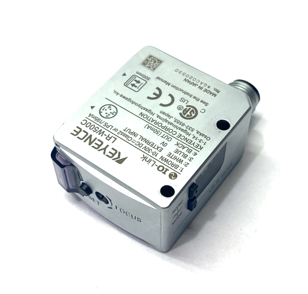 Keyence LR-W500C Self-Contained Full-Spectrum Sensor M12 4-Pin - Maverick Industrial Sales