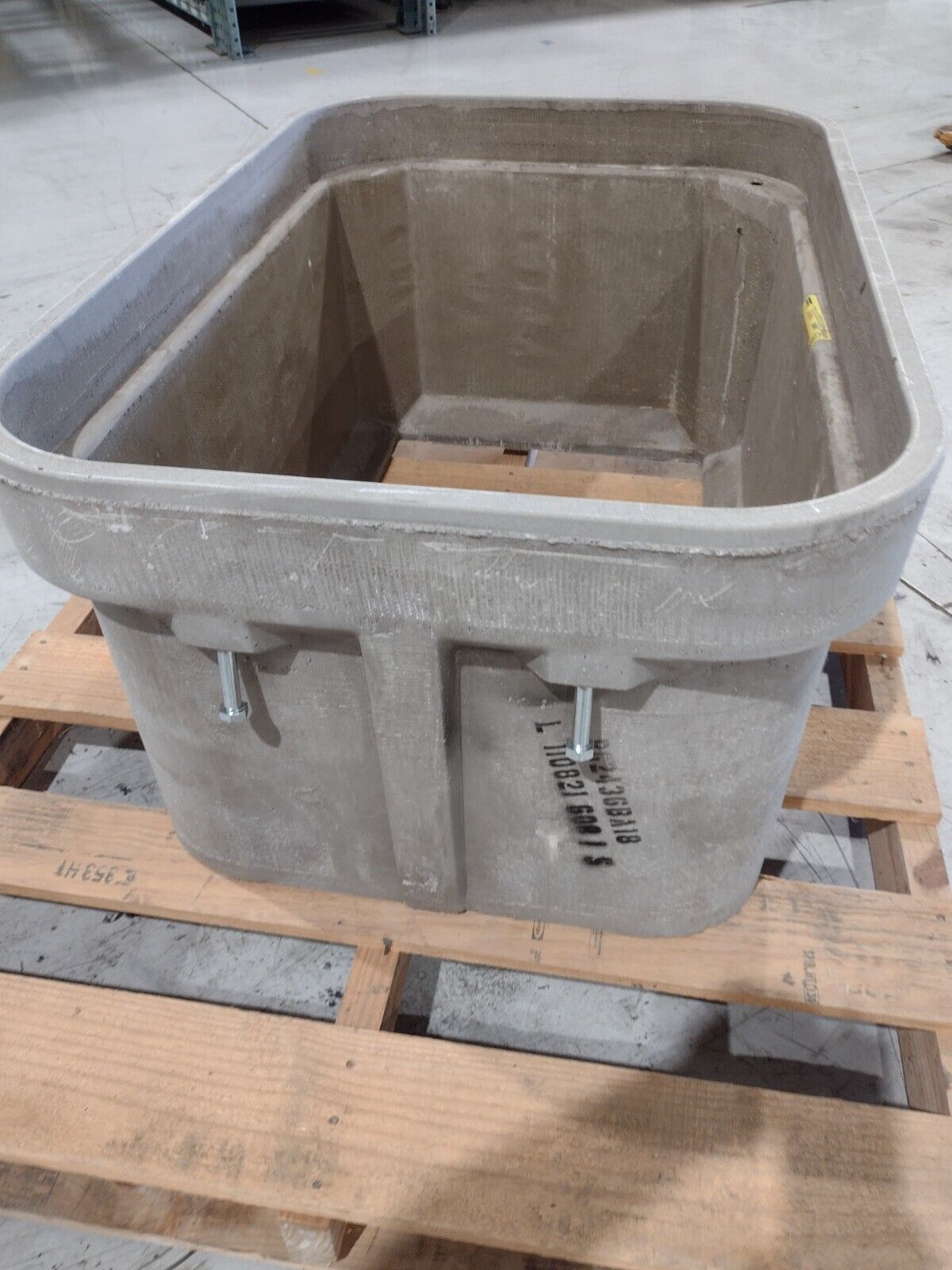 Quazite PG2436BA18 24 x 36 x 18 in Poly Concrete 22-Tier Box with PG2436HA0009A - Maverick Industrial Sales