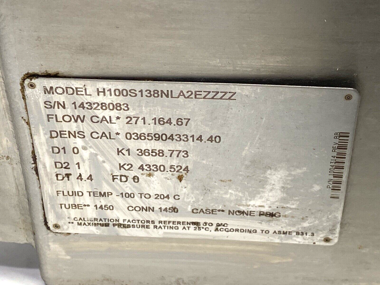 Emerson FMTSPA322EZZZ Mass Flow Transmitter w/H100S138NLA2EZZZZ Mass Flow Sensor - Maverick Industrial Sales