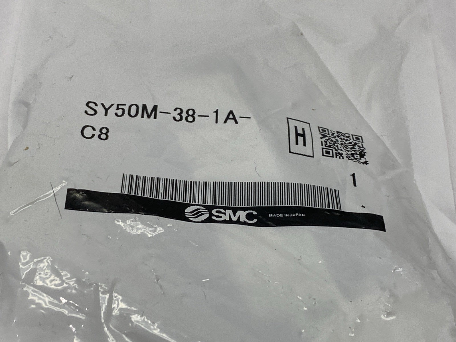 SMC SY50M-38-1A-C8 Pneumatic Supply Spacer Assembly 8mm One Touch - Maverick Industrial Sales