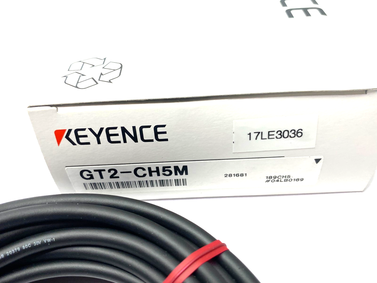 Keyence GT2-CH5M Digital Contact Sensor Head Cable Straight, M8 5m Length - New – Open box - Maverick Industrial Sales