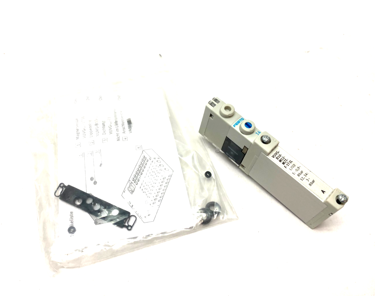 Festo VUVG-B10-M52-MZT-F-1T1L Solenoid Valve, Monostable, 5/2-Way 573417 - Maverick Industrial Sales