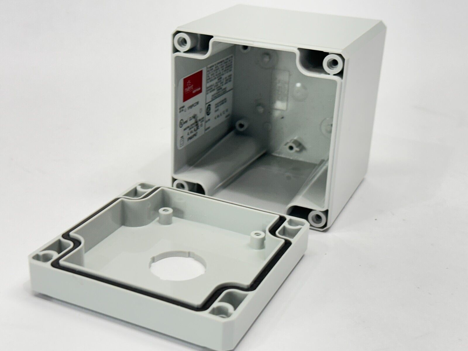 Hoffman 1PBPCDM Plastic Pushbutton Enclosure 3.23" x 3.15" - Maverick Industrial Sales