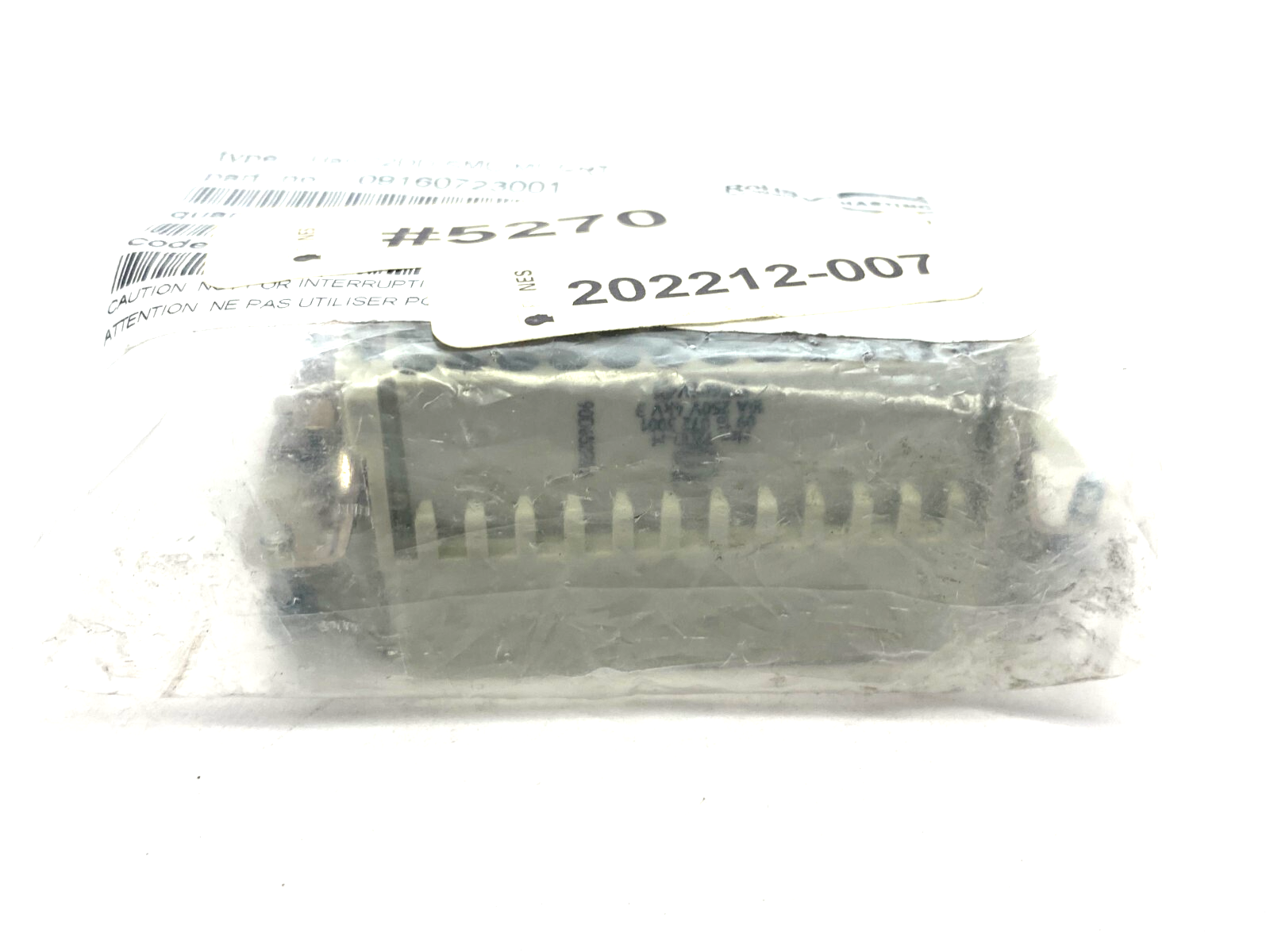 Harting 09160723001 Crimp Insert Module Han 72DD-SMC-MI-CRT - Maverick Industrial Sales