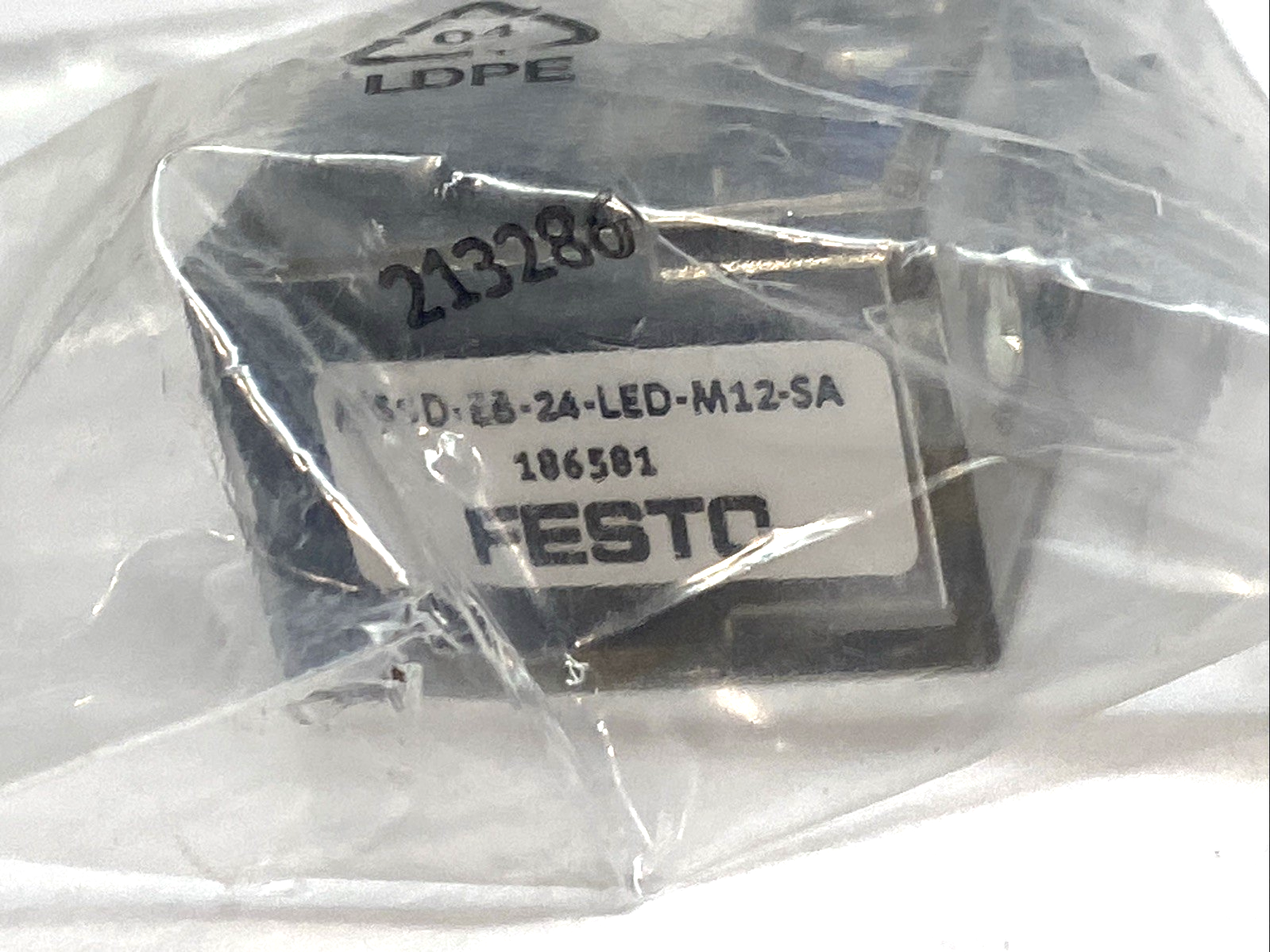 Festo MSSD-EB-24-LED-M12-SA Sensor Cable LED 24V 186581 - Maverick Industrial Sales