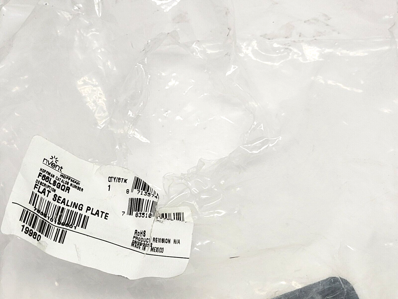 Hoffman FF66LSGQR nVent Quick-Release Flat Sealing Plate for Lay-In Wireway - Maverick Industrial Sales
