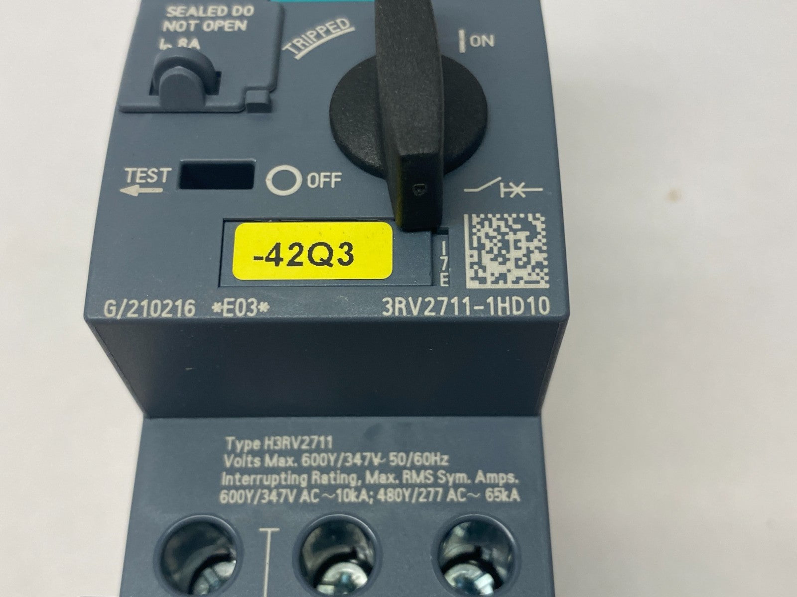 Siemens 3RV2711-1HD10 SIRIUS Motor Starter Circuit Protector Frame Size S00 - Maverick Industrial Sales