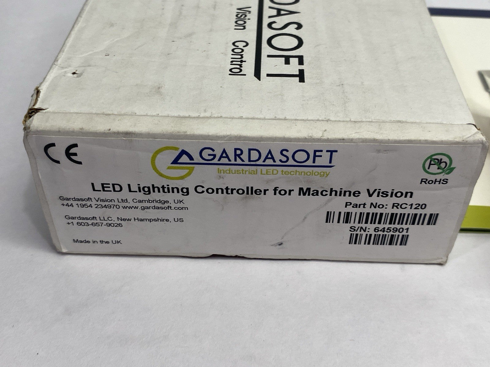 RC120 | Gardasoft Machine Vision Control LED Lighting Controller, Single Channel - New – Open box - Maverick Industrial Sales