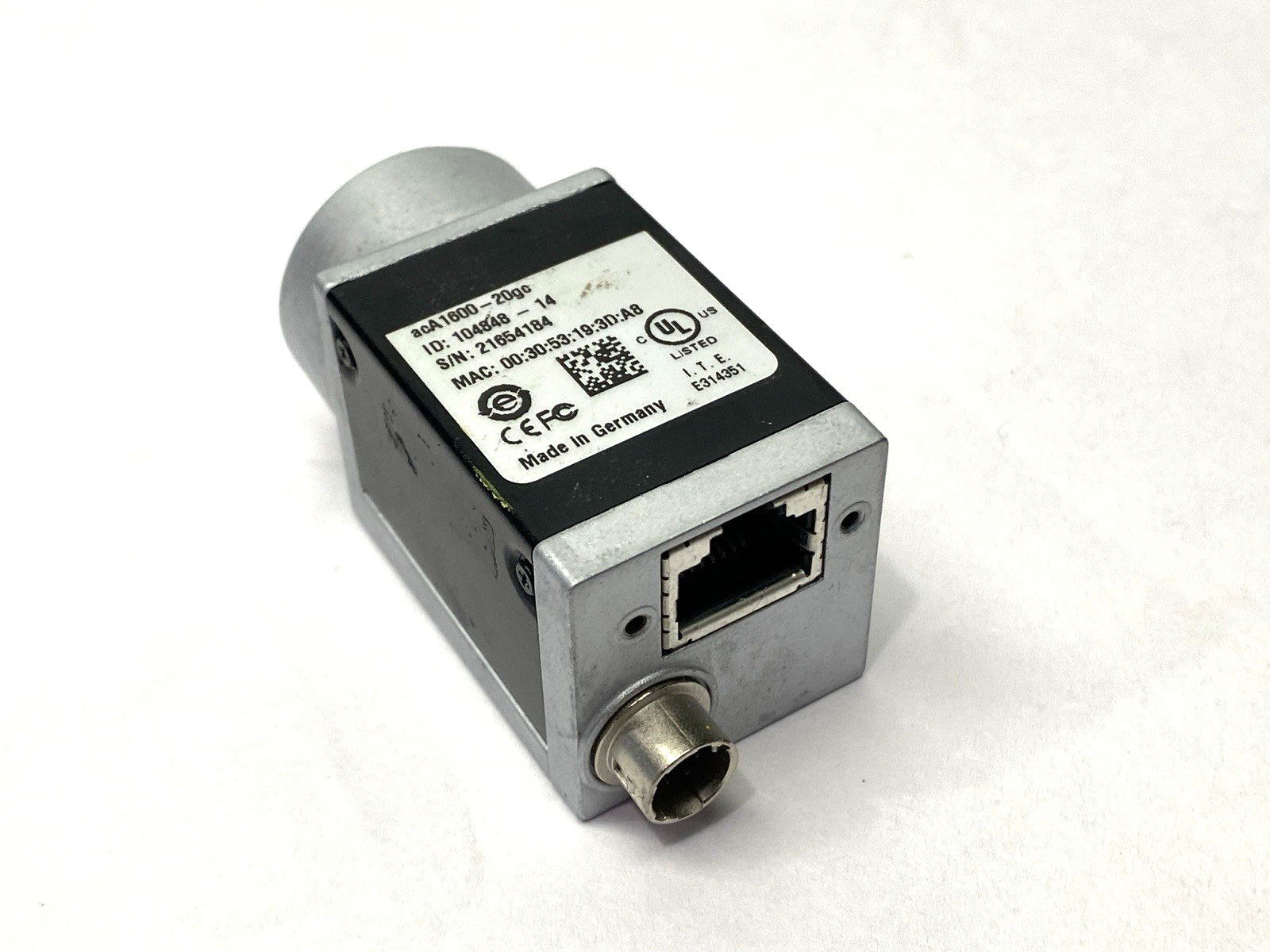 Basler acA1600-20gc Industrial Machine Vision Camera 2MP GigE - Maverick Industrial Sales