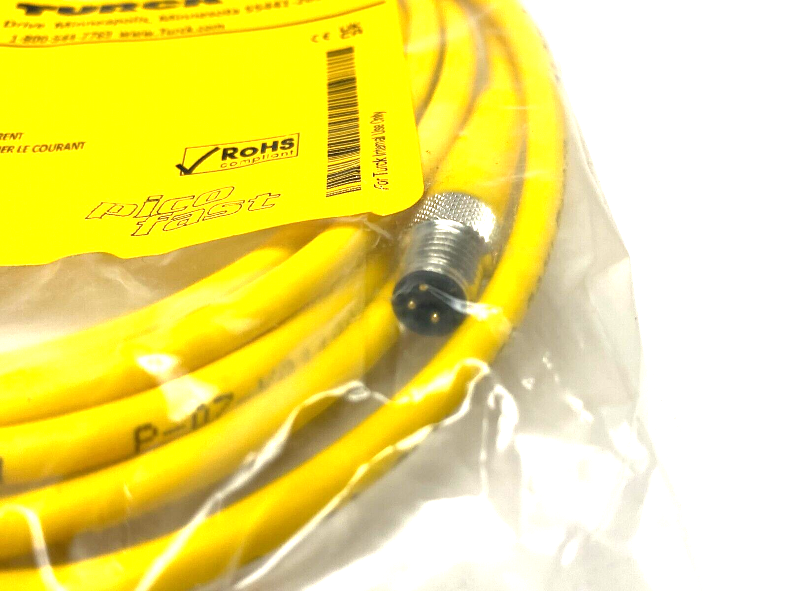 PKG 3M-2.3-PSG 3M, U0875-20 | Turck PKG 3M-2.3-PSG 3M Picofast Double Ended Cordset U0875-20 - New - Maverick Industrial Sales