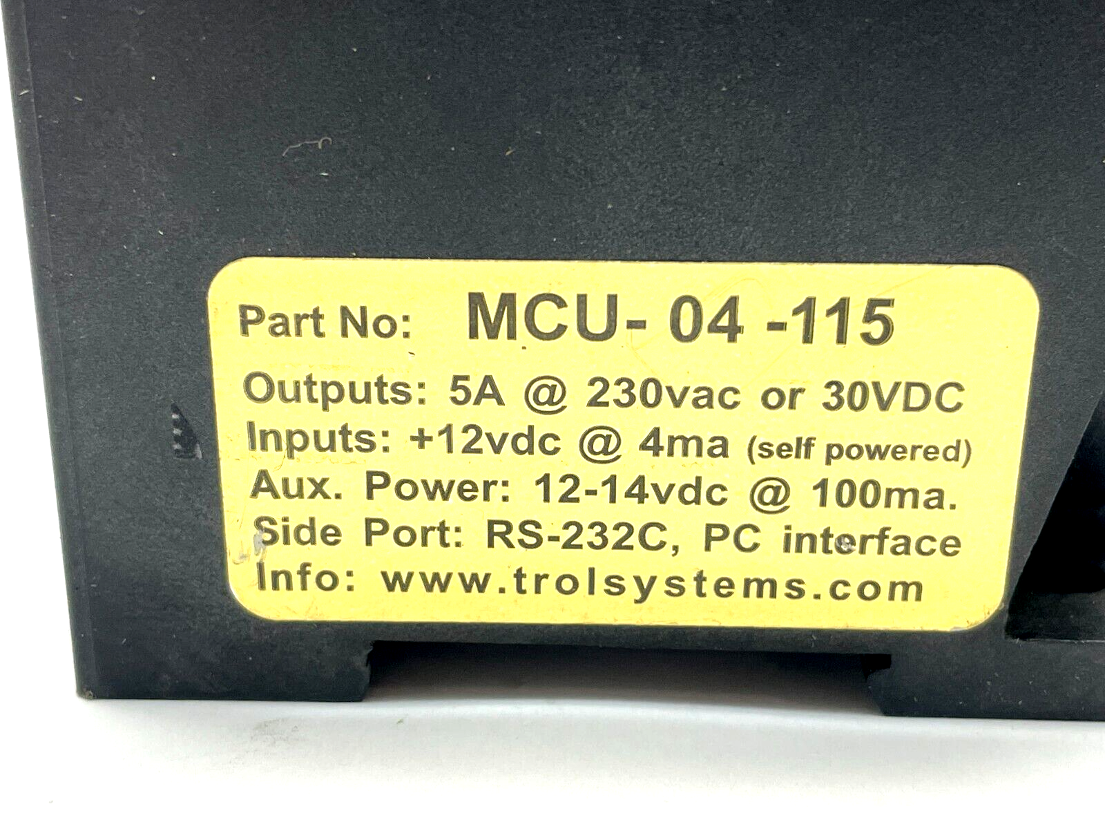 Trol Systems MCU-04-115 Programmable Sequencer - Maverick Industrial Sales