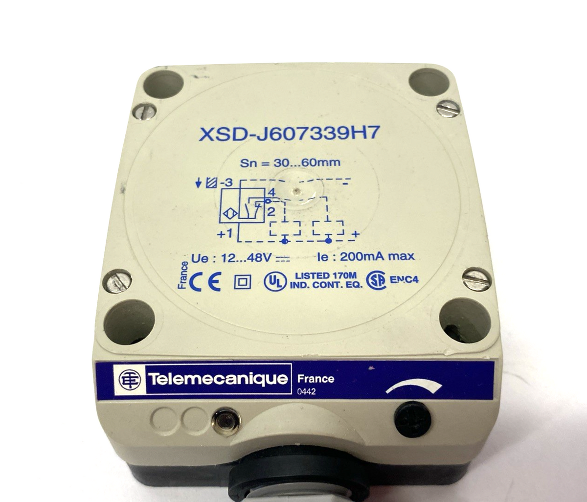 Telemecanique XSD-J607339H7 Inductive Proximity Sensor 60mm Sn 80x80x4