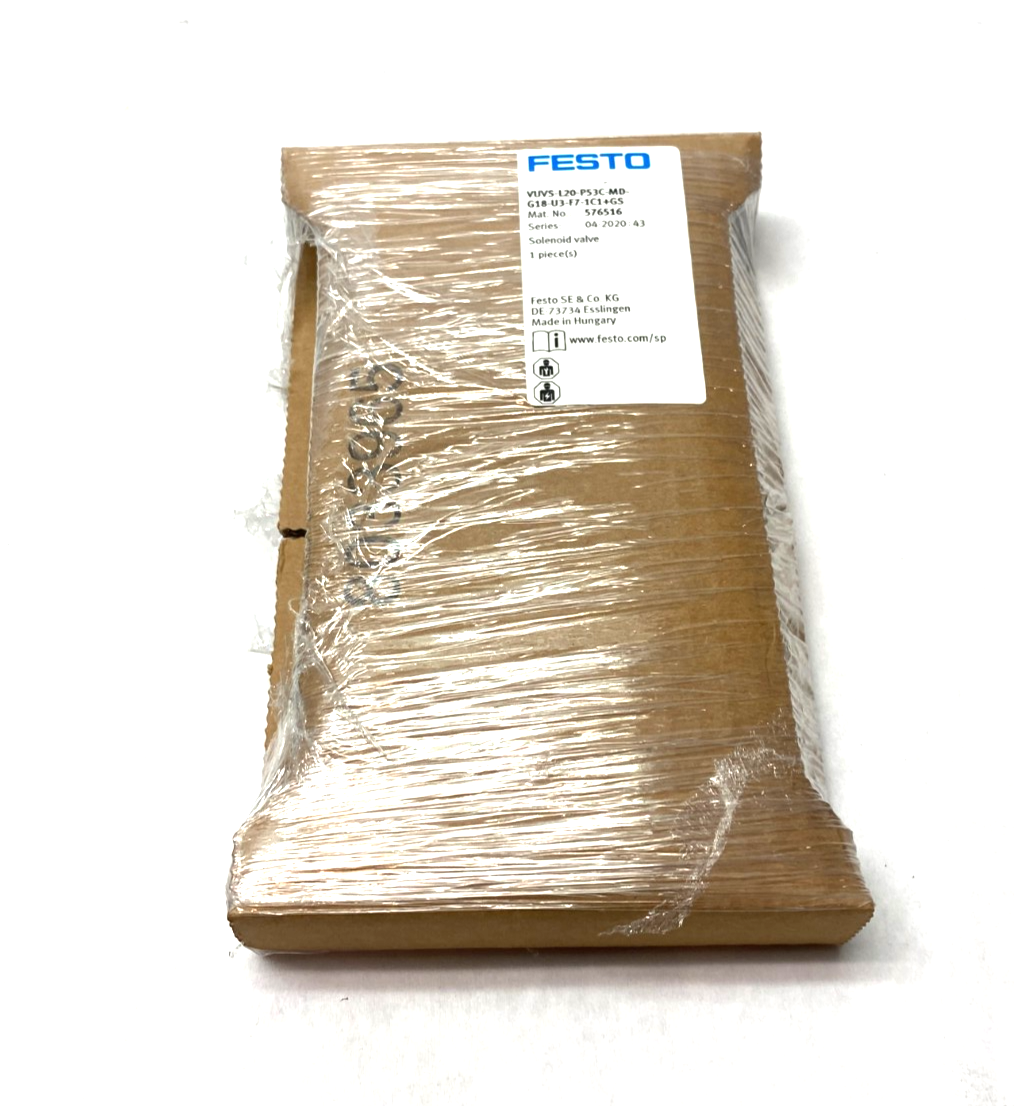 Festo VUVS-L20-P53C-MD-G18-U3-F7-1C1+GS Solenoid Valve 576516 - Maverick Industrial Sales