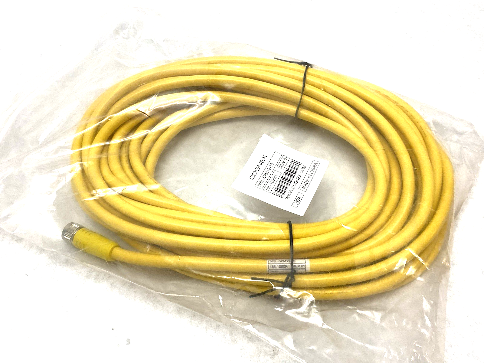 IVSL-5PM12-10 | Cognex External Lighting Connecting Cable M12 5-Pin 185-1090R - New - Maverick Industrial Sales