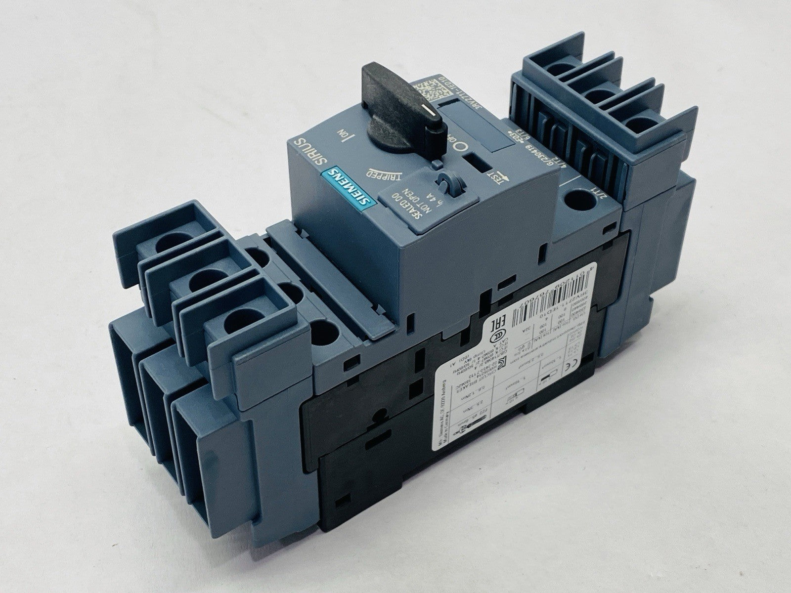 Siemens 3RV2711-1ED10 SIRIUS Thermal Magnetic Circuit Breaker Size S00 4A - Maverick Industrial Sales