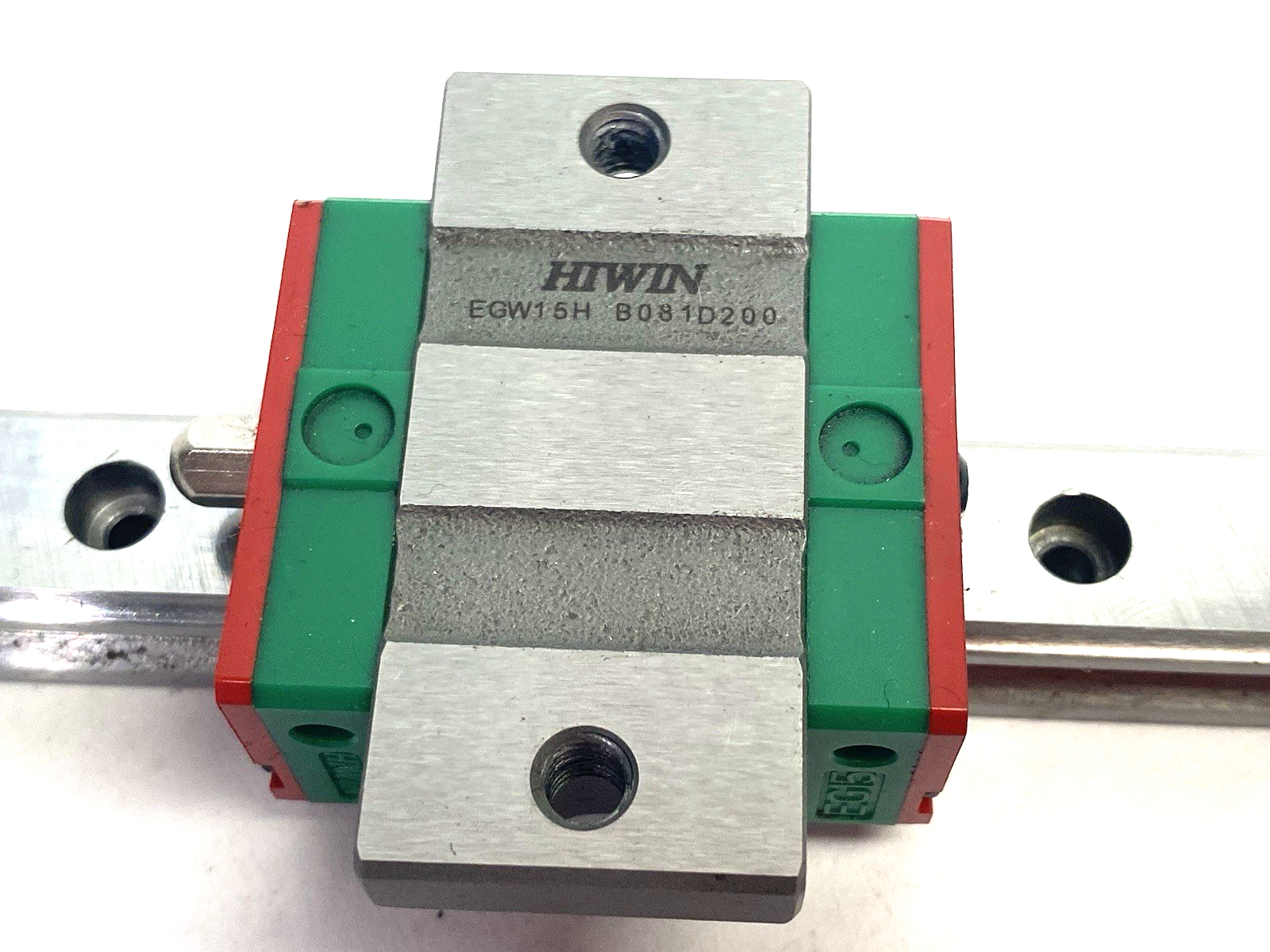 EGW-15-CC-1R110-Z0-C | Hiwin Linear Guideway Block and Rail, 1-Block, 110mm Rail - Used - Maverick Industrial Sales