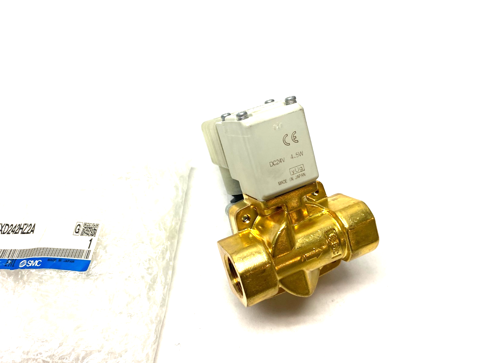 SMC VXD242HZ2A Solenoid Media Valve, 2-Port, Pilot-Operated - Maverick Industrial Sales