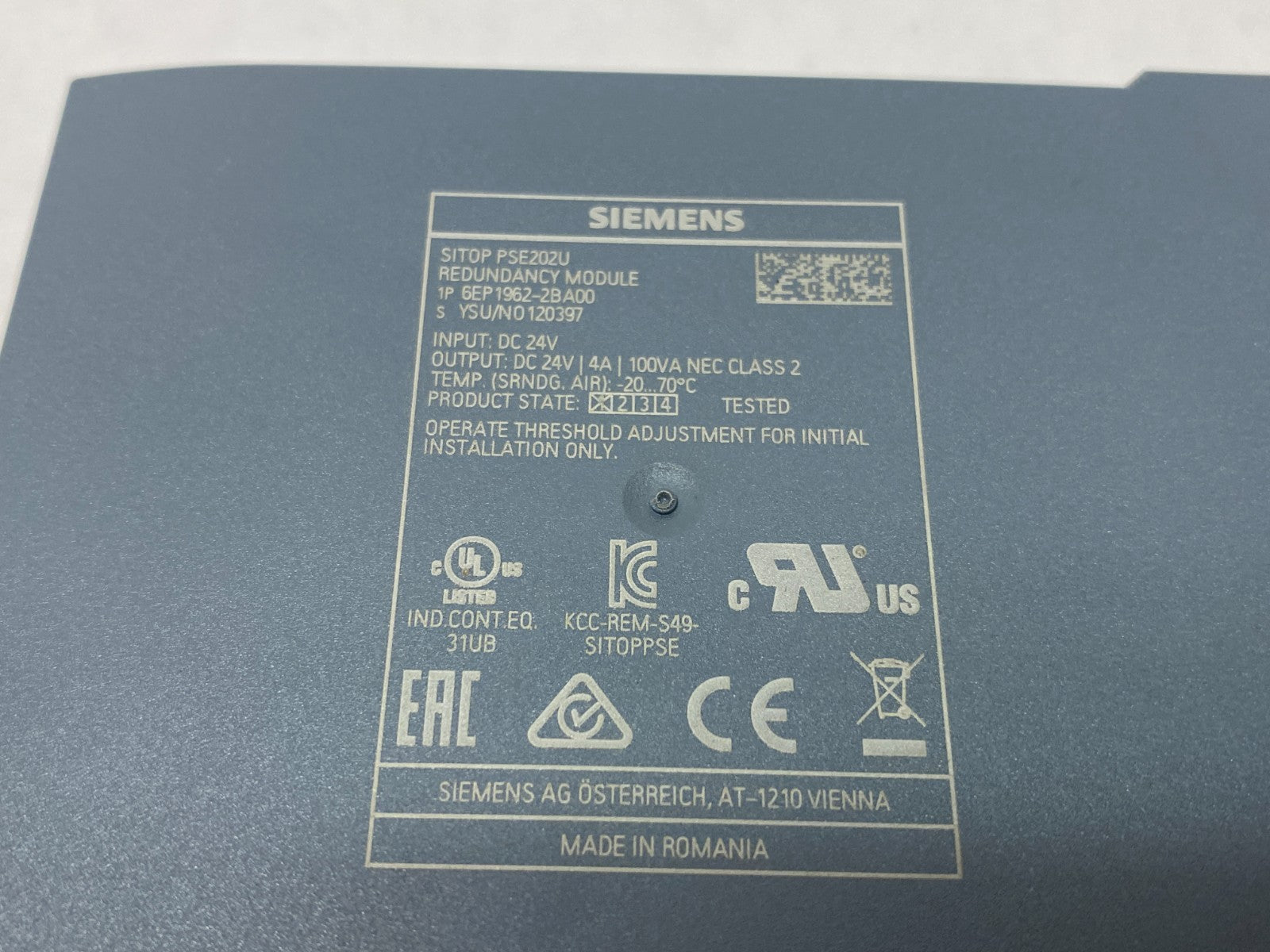 Siemens 6EP1962-2BA00 SITOP PSE202U Redundancy Module MISSING TERMINAL - Maverick Industrial Sales