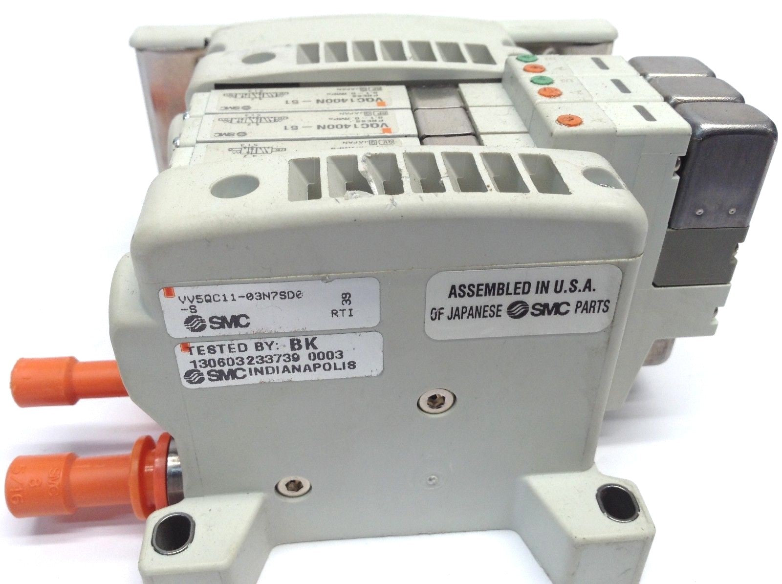 SMC VV5QC11-03N7SD0-S Pneumatic Solenoid Manifold - Maverick Industrial Sales